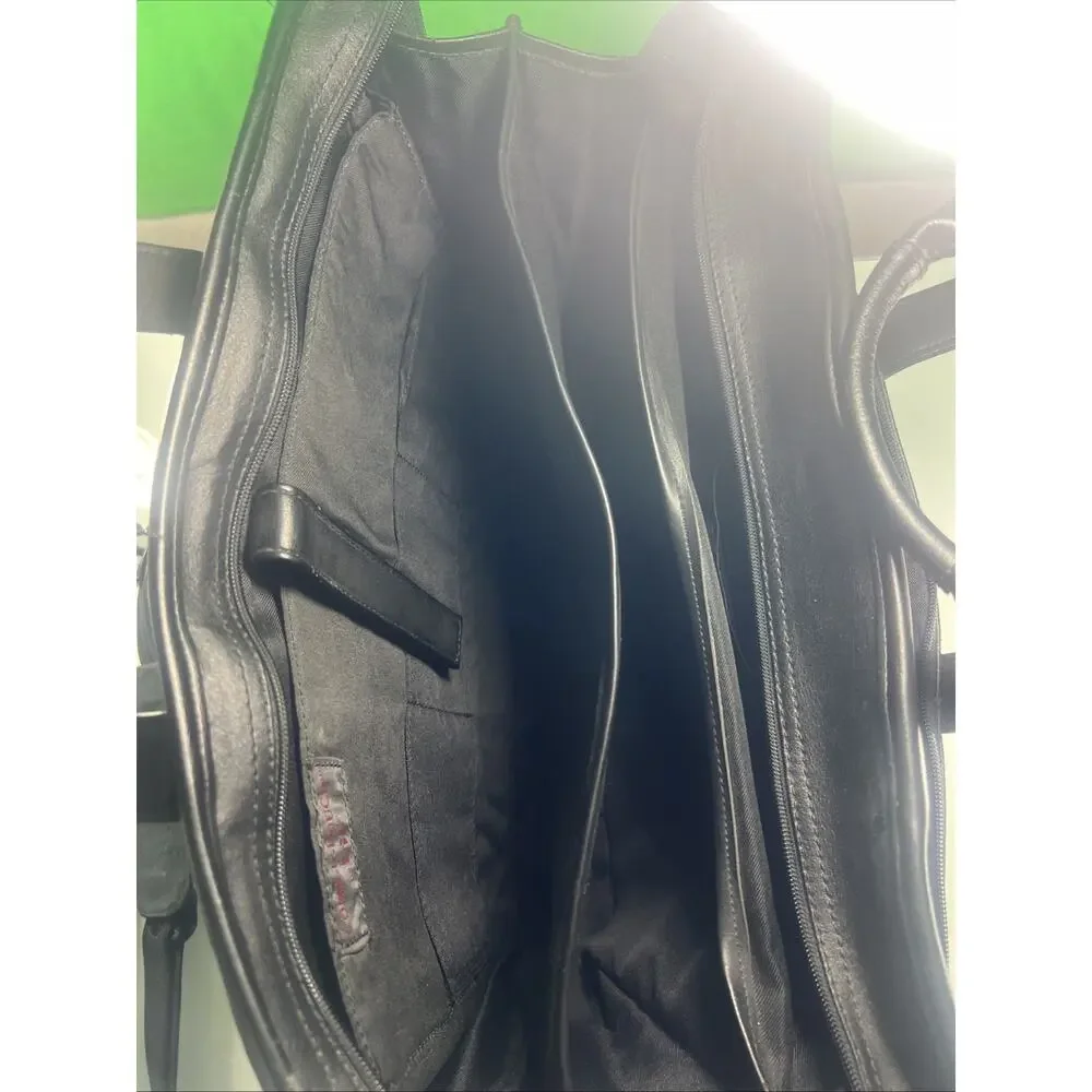 Leather Tech Organizer Briefcase